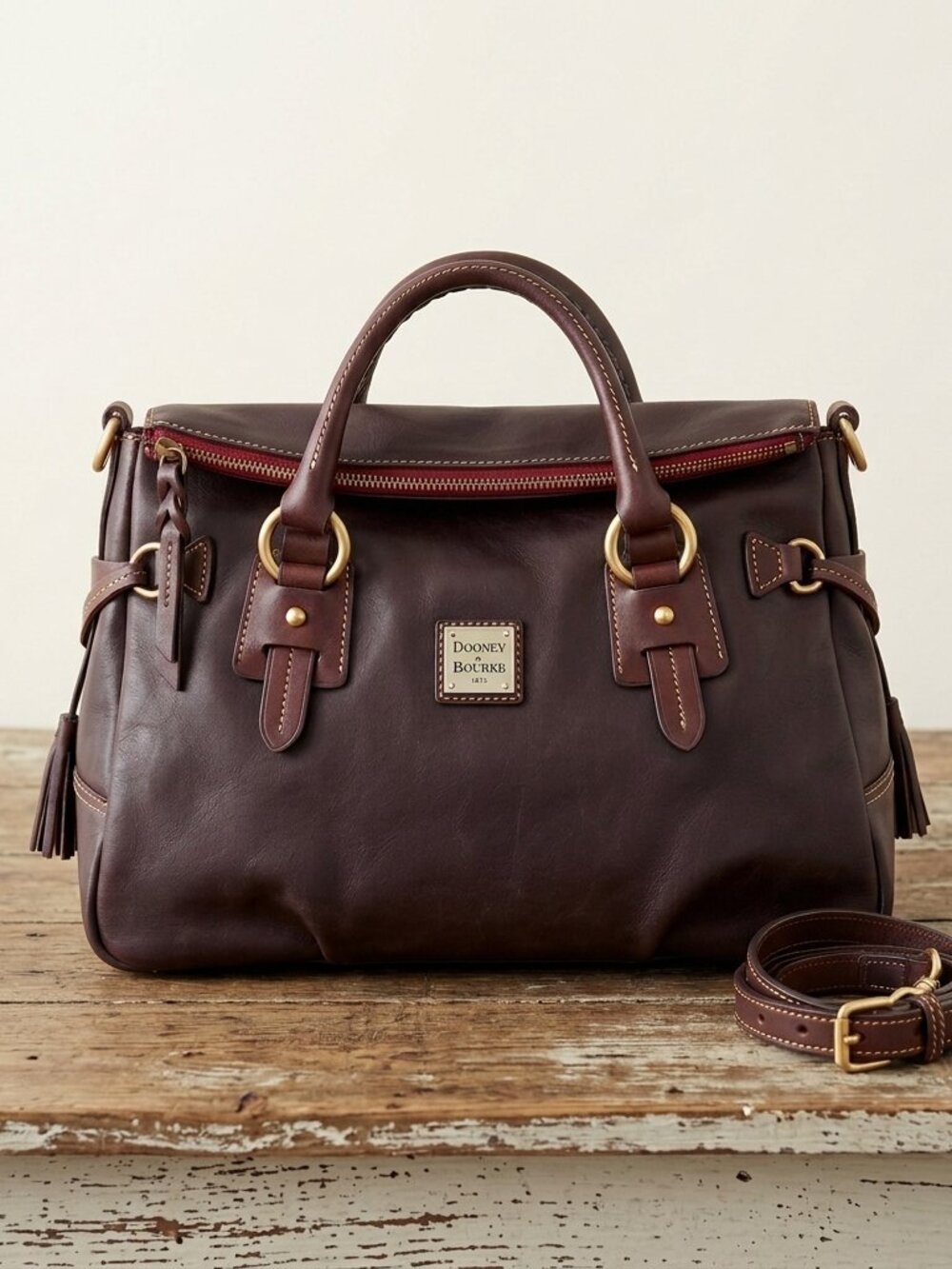 Dooney & Bourke Florentine Medium Satchel - Brown TMoro